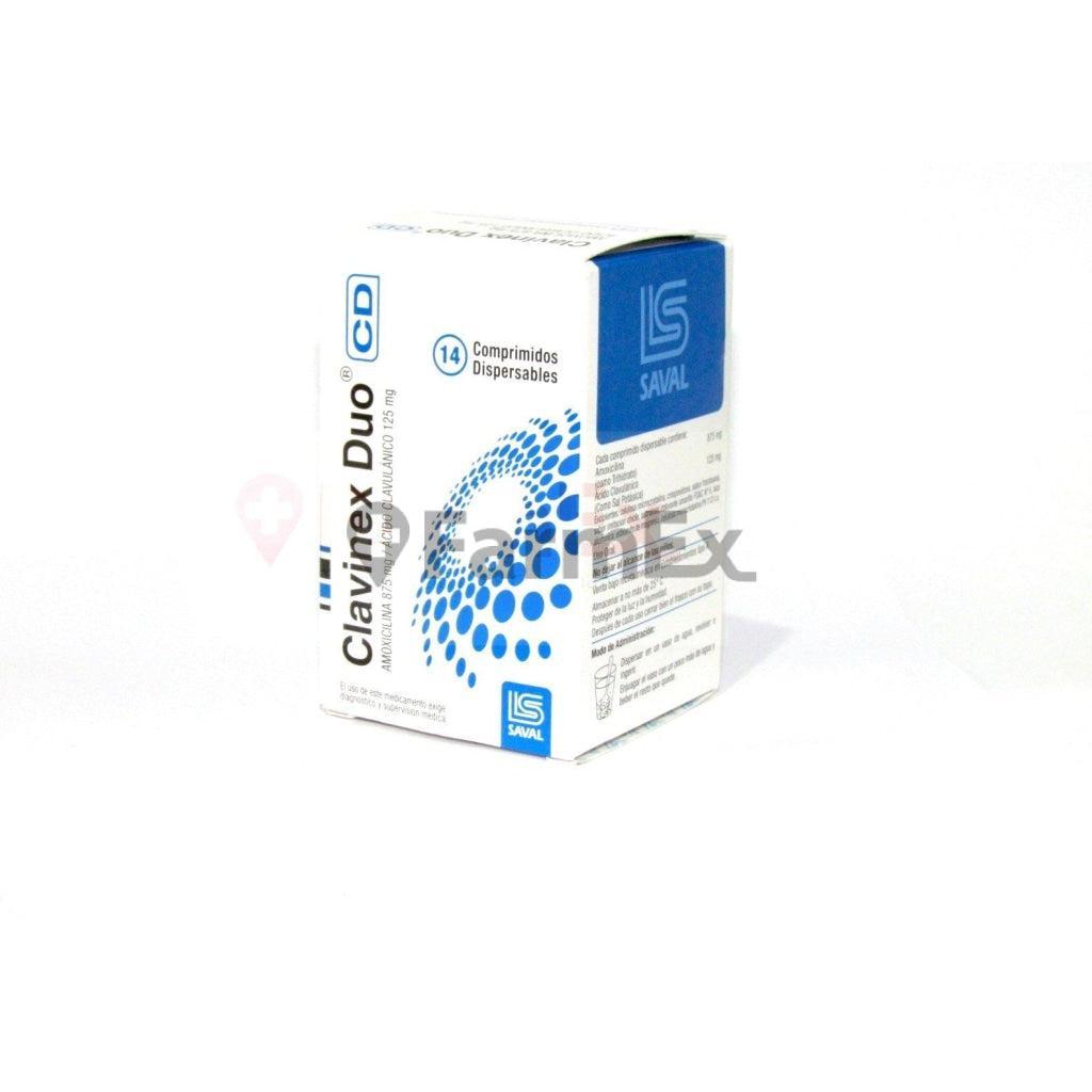 Clavinex Duo 875/125 mg. x 14 Comprimidos SAVAL
